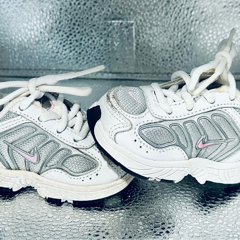 Nike White and Pink Athletic Shoes